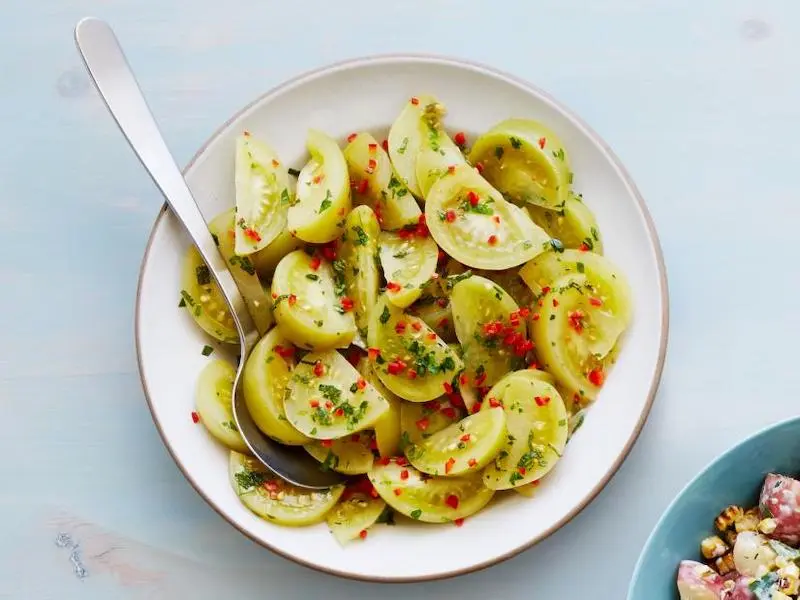 Marinated Green Tomatoes