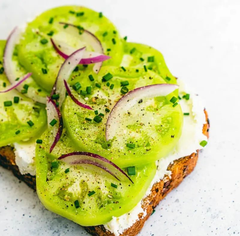 green tomato toast