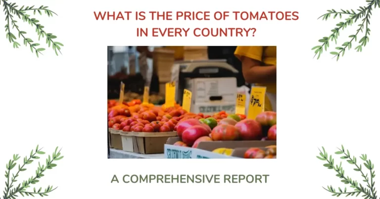 Tomato Price In Every Country Worldwide – The Ultimate Report